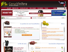 Tablet Screenshot of cavusvinifera.com